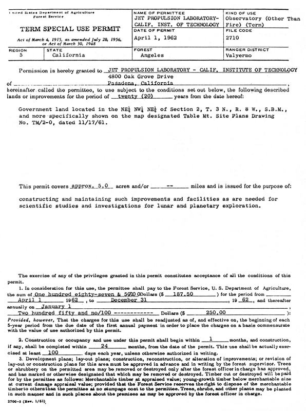 USFSPermit